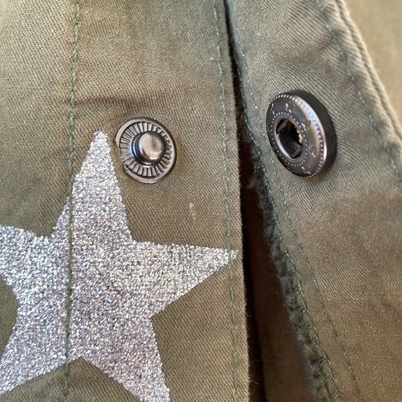 Hudson shimmer star studded green jacket - Picture 5 of 7